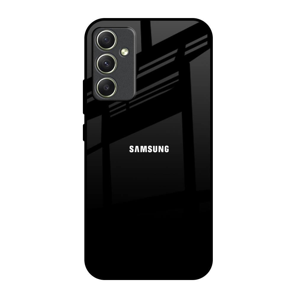 Jet Black Samsung Galaxy A34 5G Glass Back Cover Online