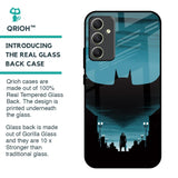 Cyan Bat Glass Case for Samsung Galaxy A34 5G