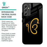 Luxury Fashion Initial Glass Case for Samsung Galaxy A34 5G
