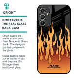 Fire Flame Glass Case for Samsung Galaxy A34 5G