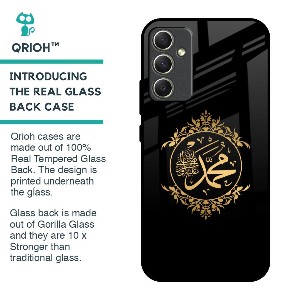 Islamic Calligraphy Glass Case for Samsung Galaxy A34 5G