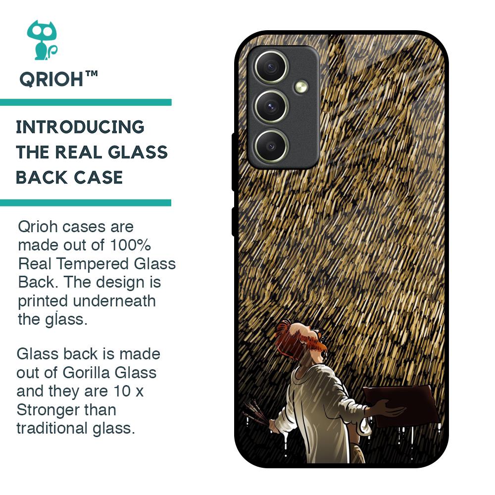 Rain Festival Glass Case for Samsung Galaxy A34 5G