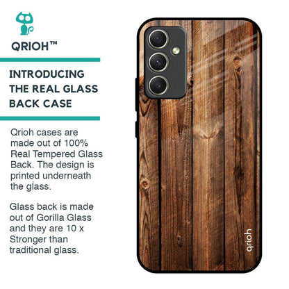 Timber Printed Glass Case for Samsung Galaxy A34 5G