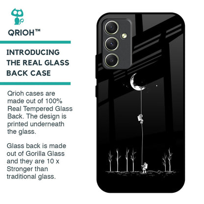 Catch the Moon Glass Case for Samsung Galaxy A34 5G
