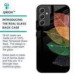 Colorful Leaves Glass Case for Samsung Galaxy A34 5G