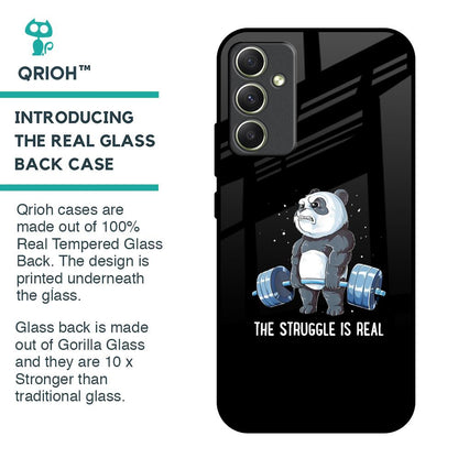 Real Struggle Glass Case for Samsung Galaxy A34 5G