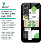 Coffee Latte Glass Case for Samsung Galaxy A34 5G