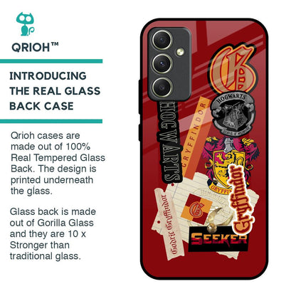 Gryffindor Glass Case for Samsung Galaxy A34 5G