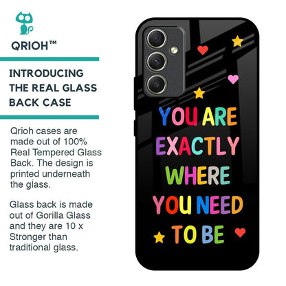 Magical Words Glass Case for Samsung Galaxy A34 5G