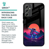 Retro Astronaut Glass Case for Samsung Galaxy A34 5G