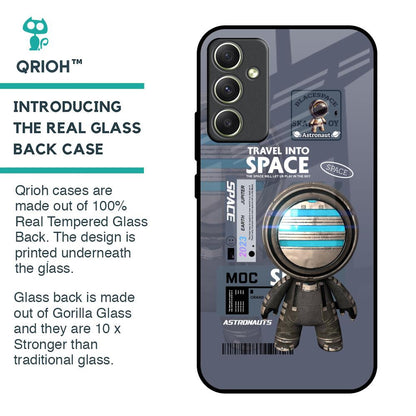 Space Travel Glass Case for Samsung Galaxy A34 5G