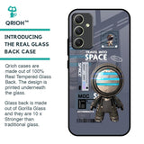 Space Travel Glass Case for Samsung Galaxy A34 5G