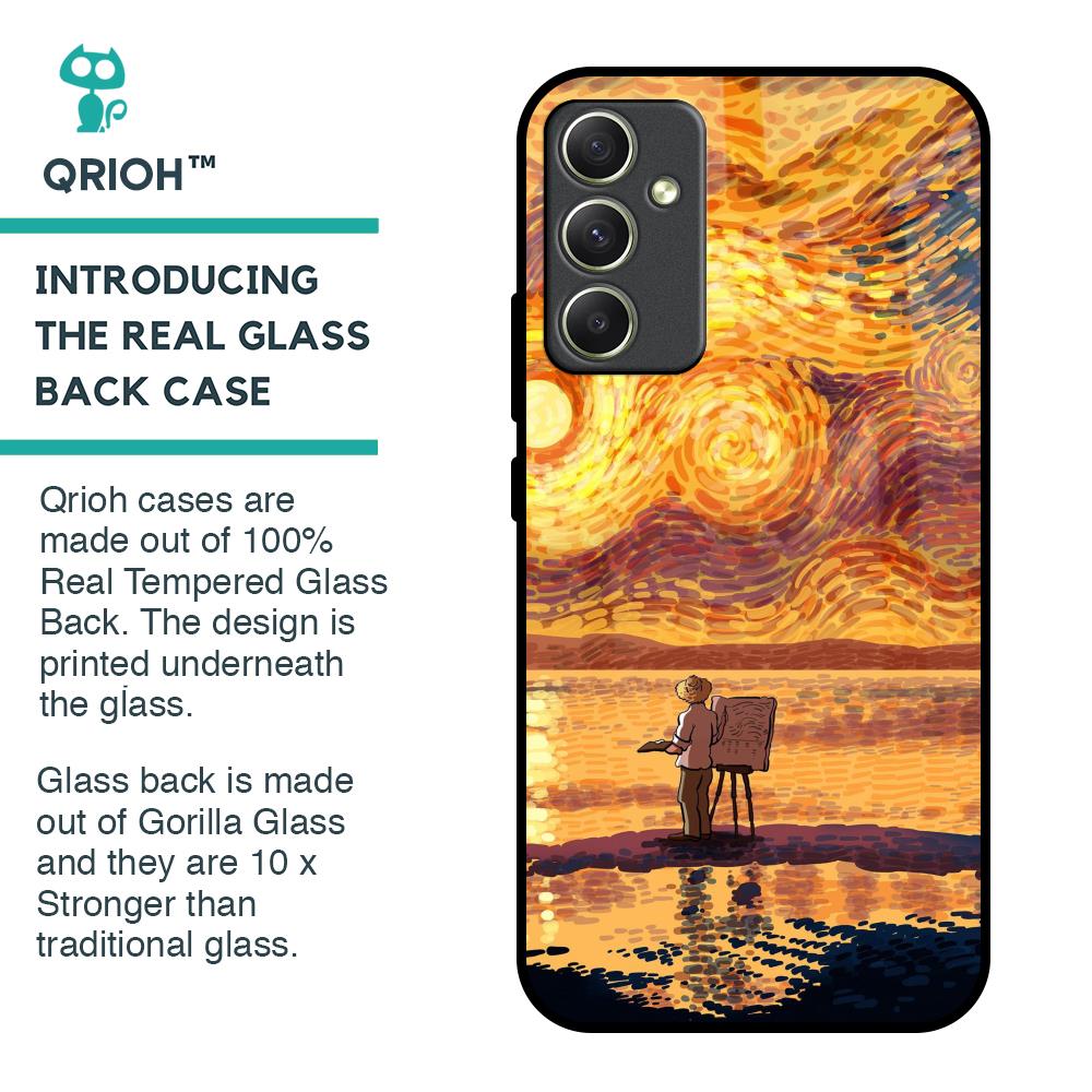Sunset Vincent Glass Case for Samsung Galaxy A34 5G