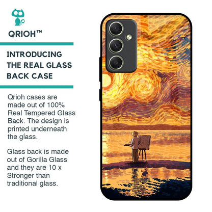 Sunset Vincent Glass Case for Samsung Galaxy A34 5G