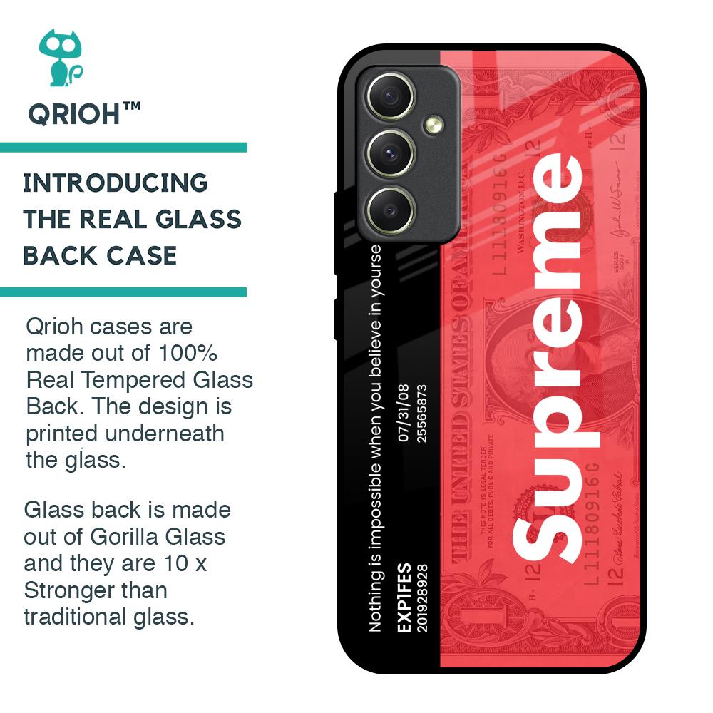 Supreme Ticket Glass Case for Samsung Galaxy A34 5G
