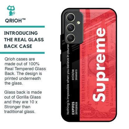 Supreme Ticket Glass Case for Samsung Galaxy A34 5G
