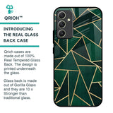 Abstract Green Glass Case For Samsung Galaxy A34 5G