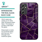 Geometric Purple Glass Case For Samsung Galaxy A34 5G