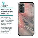 Pink And Grey Marble Glass Case For Samsung Galaxy A34 5G