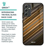 Diagonal Slash Pattern Glass Case for Samsung Galaxy A34 5G