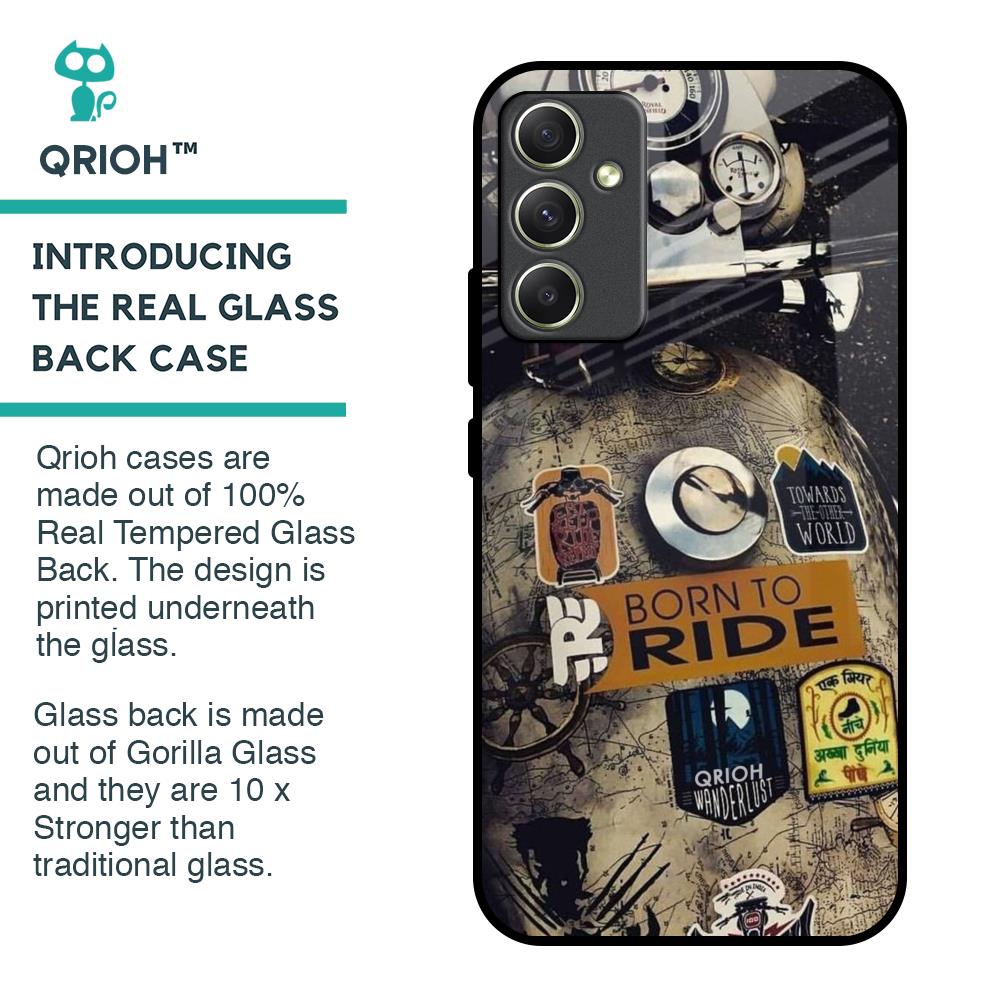 Ride Mode On Glass Case for Samsung Galaxy A34 5G
