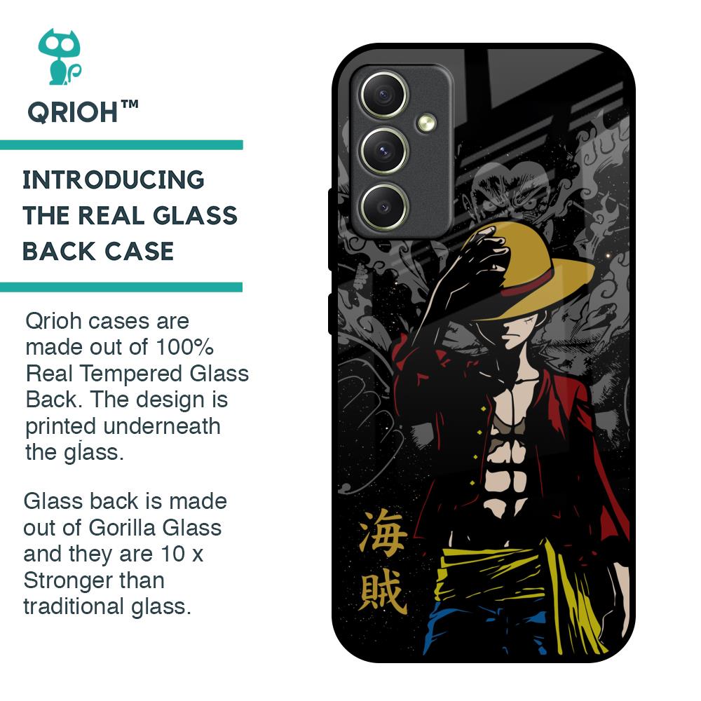 Dark Luffy Glass Case for Samsung Galaxy A34 5G