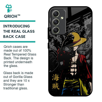 Dark Luffy Glass Case for Samsung Galaxy A34 5G
