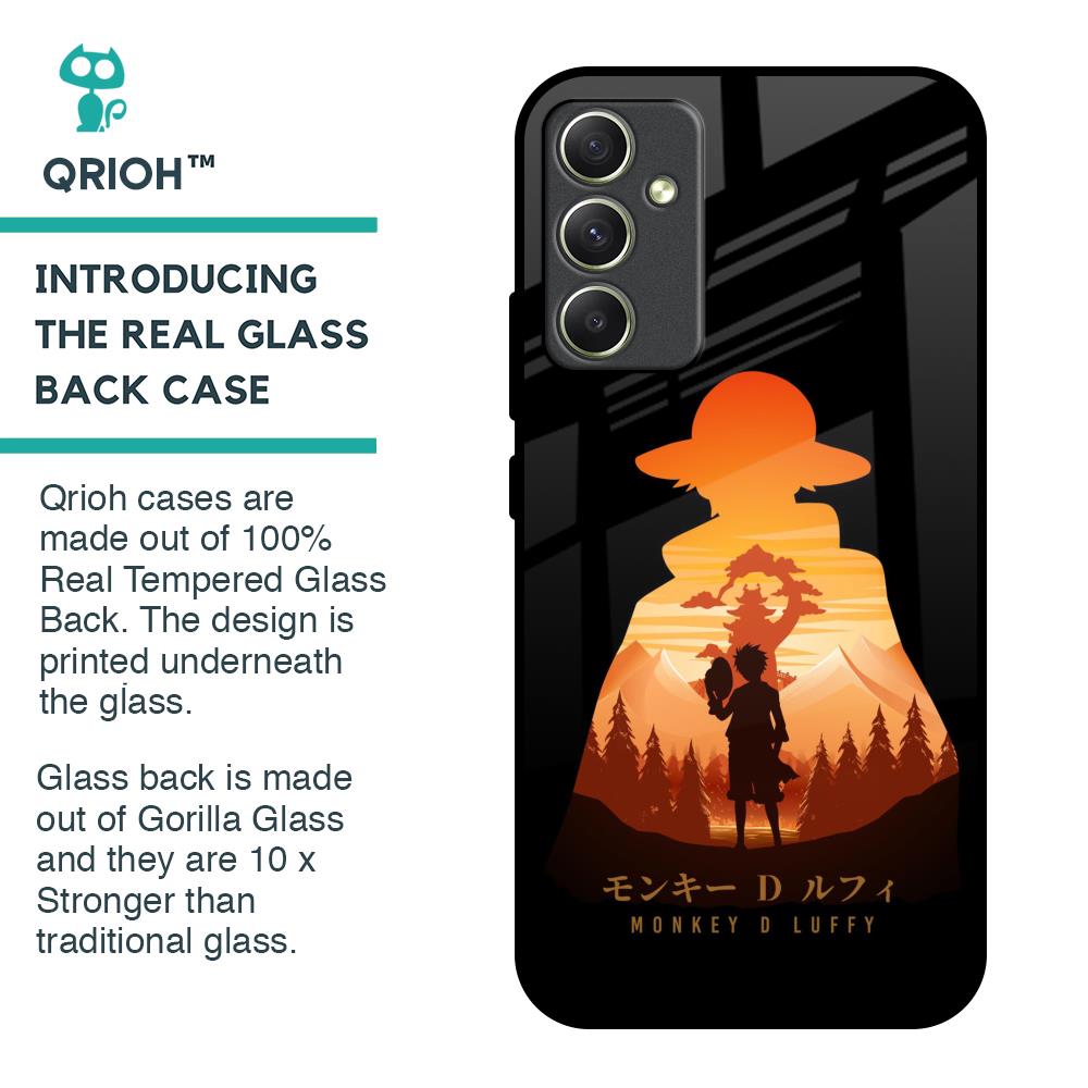 Luffy One Piece Glass Case for Samsung Galaxy A34 5G