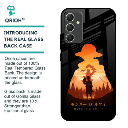 Luffy One Piece Glass Case for Samsung Galaxy A34 5G