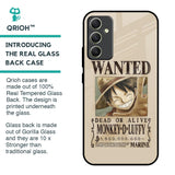 Luffy Wanted Glass Case for Samsung Galaxy A34 5G