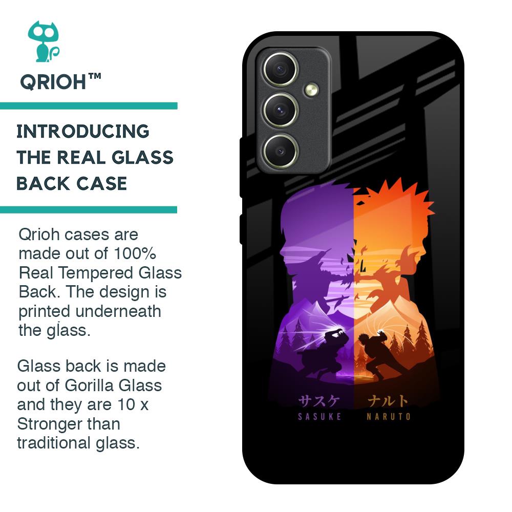 Minimalist Anime Glass Case for Samsung Galaxy A34 5G
