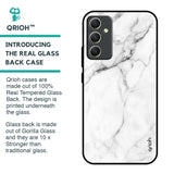 Modern White Marble Glass Case for Samsung Galaxy A34 5G