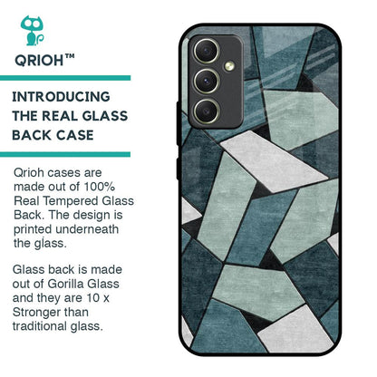 Abstact Tiles Glass Case for Samsung Galaxy A34 5G