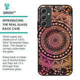 Floral Mandala Glass Case for Samsung Galaxy A34 5G