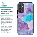 Alcohol ink Marble Glass Case for Samsung Galaxy A34 5G