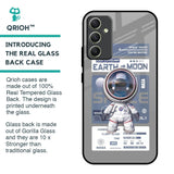 Space Flight Pass Glass Case for Samsung Galaxy A34 5G