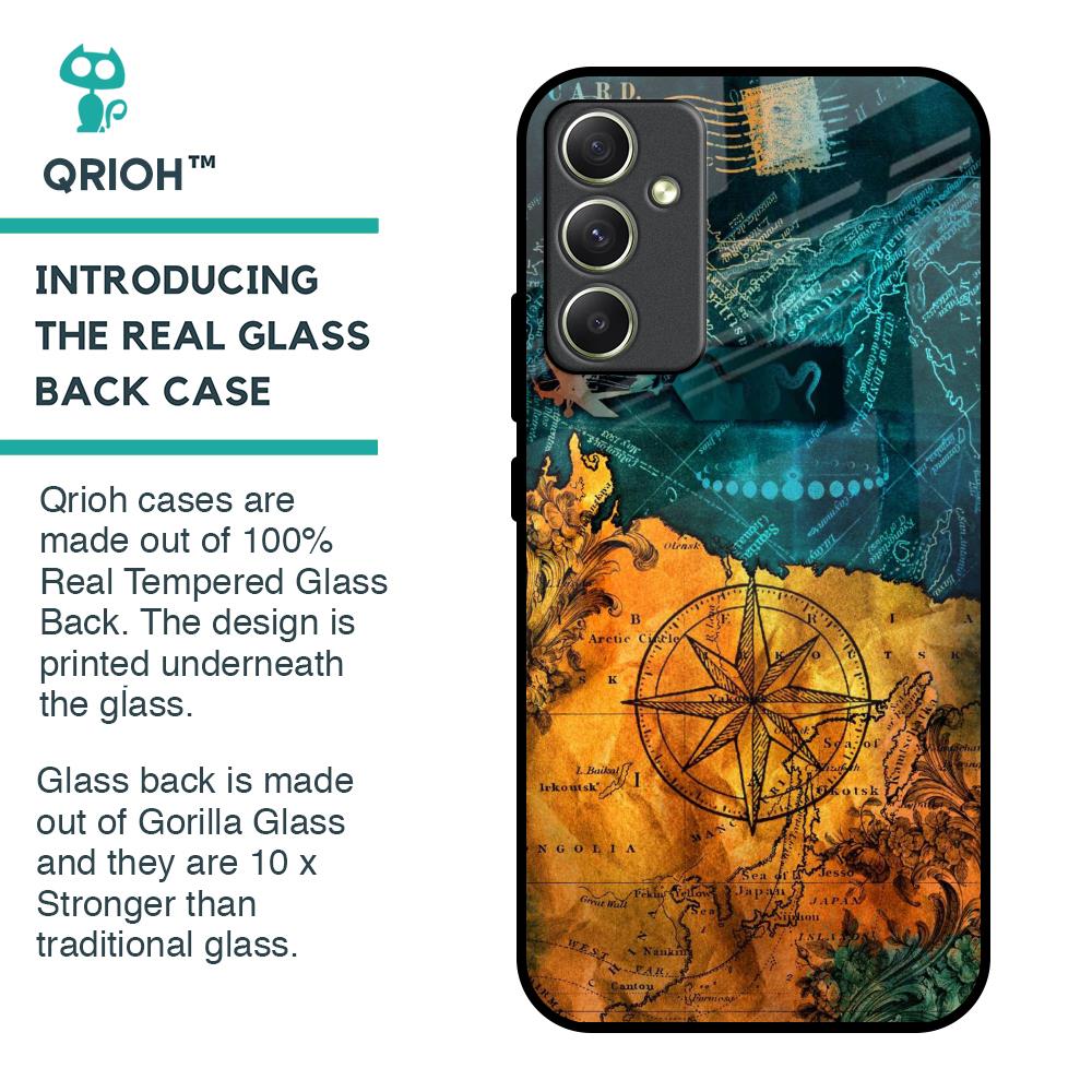 Architecture Map Glass Case for Samsung Galaxy A34 5G