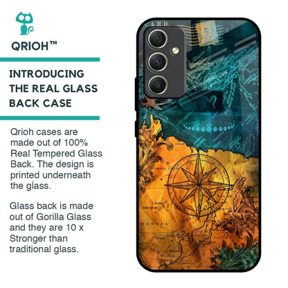 Architecture Map Glass Case for Samsung Galaxy A34 5G
