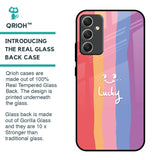 Lucky Abstract Glass Case for Samsung Galaxy A34 5G