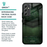 Green Leather Glass Case for Samsung Galaxy A34 5G