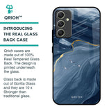 Deep Ocean Marble Glass Case for Samsung Galaxy A34 5G