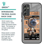 Space Ticket Glass Case for Samsung Galaxy A34 5G