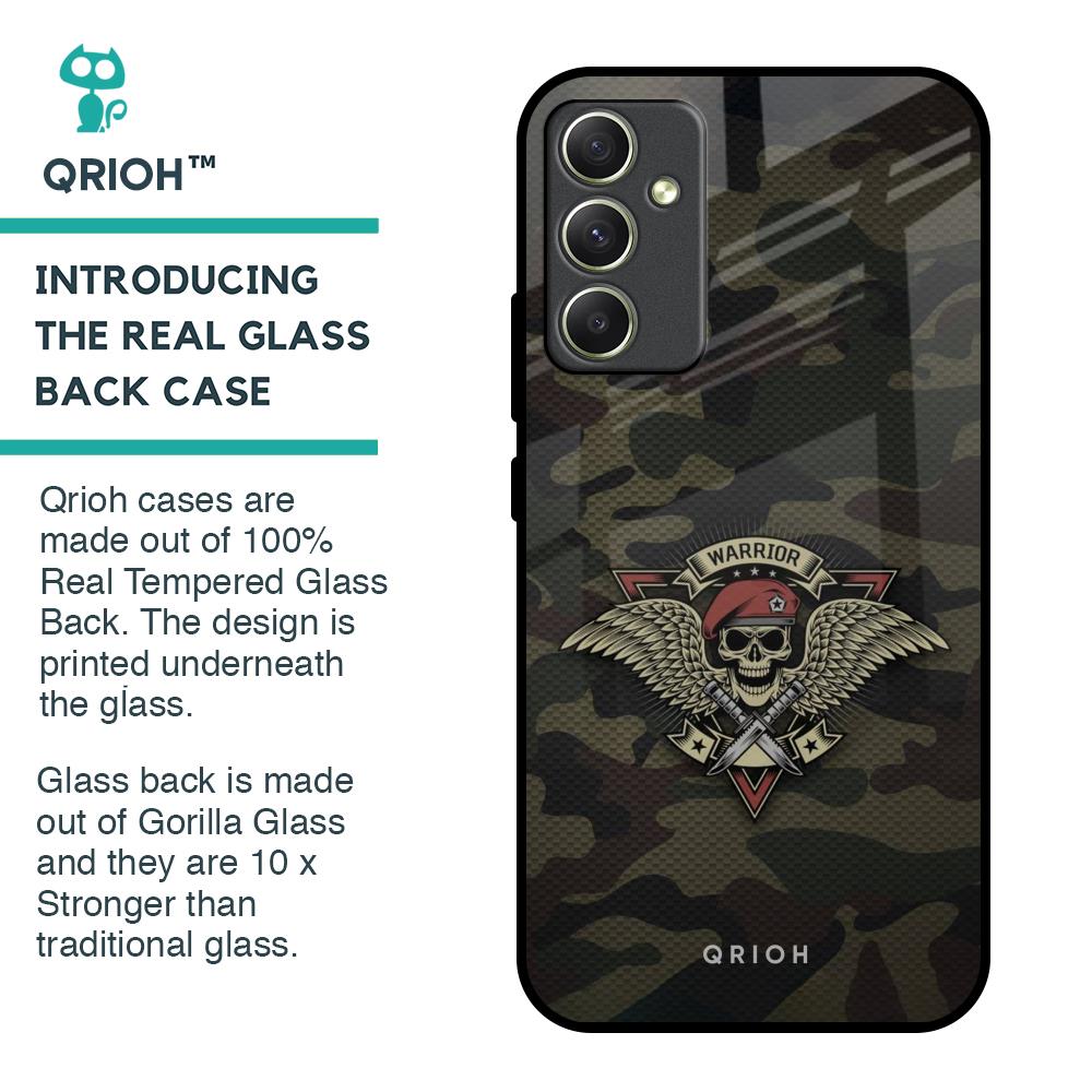 Army Warrior Glass Case for Samsung Galaxy A34 5G