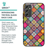 Multicolor Mandala Glass Case for Samsung Galaxy A34 5G