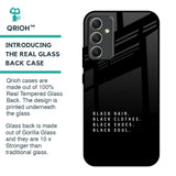 Black Soul Glass Case for Samsung Galaxy A34 5G
