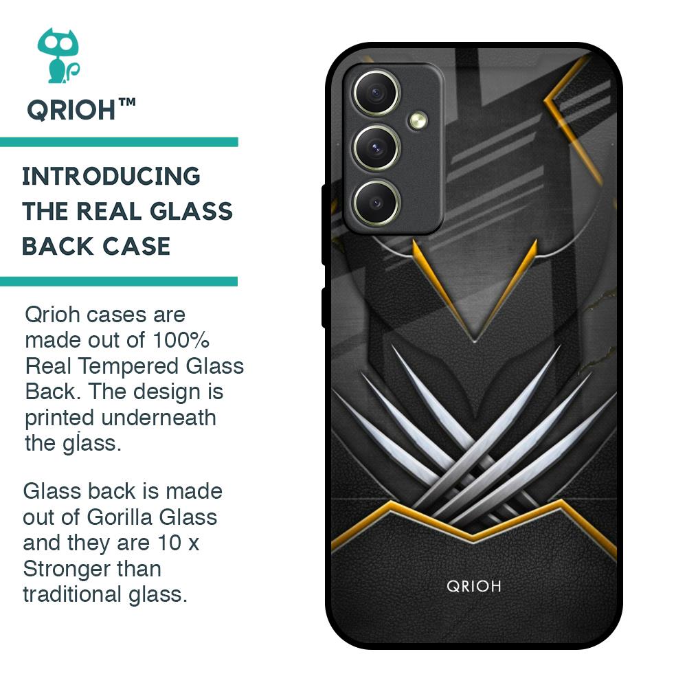 Black Warrior Glass Case for Samsung Galaxy A34 5G