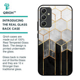 Tricolor Pattern Glass Case for Samsung Galaxy A34 5G
