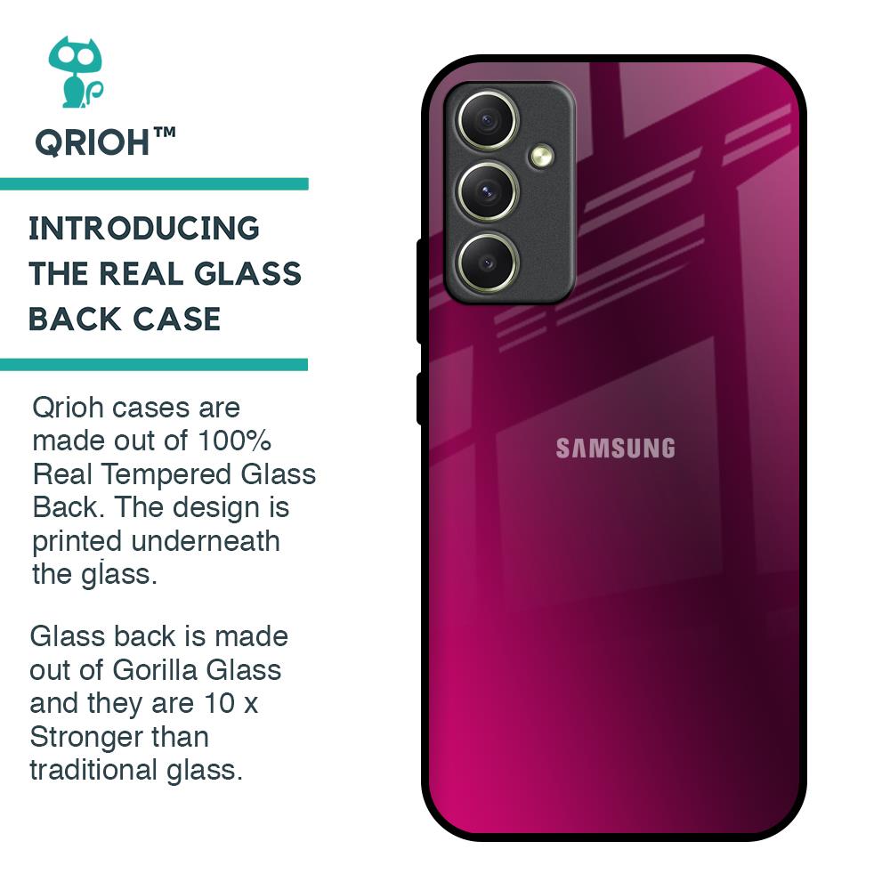Pink Burst Glass Case for Samsung Galaxy A34 5G