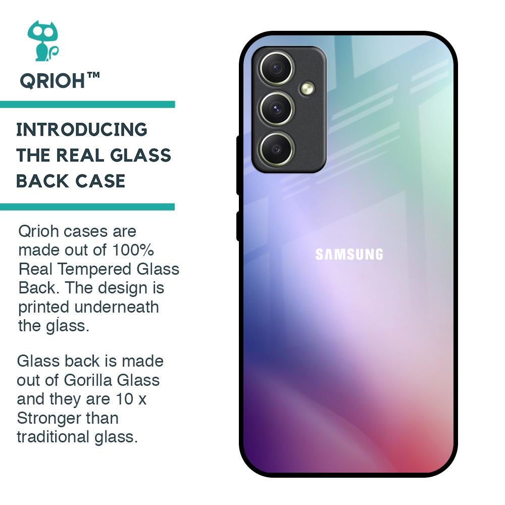 Abstract Holographic Glass Case for Samsung Galaxy A34 5G