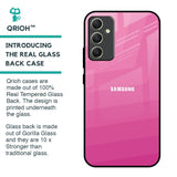 Pink Ribbon Caddy Glass Case for Samsung Galaxy A34 5G